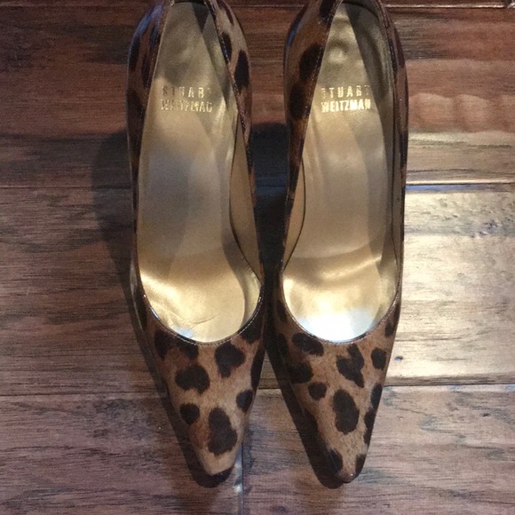 Stuart Weitzman Patent  Animal print heels size 7m - Picture 3 of 7